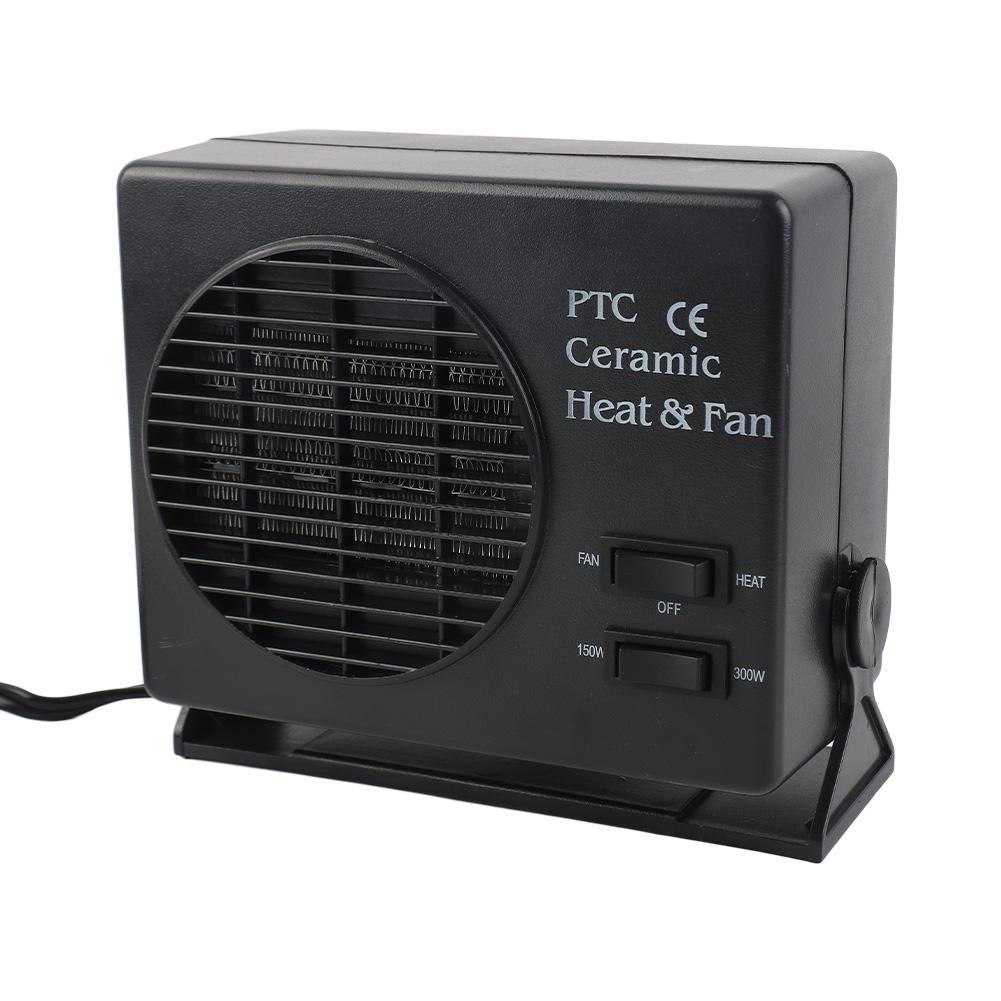 12V 300W Car Heater Portable Car Heater and Defroster Ceramic Vehicle Heating Fan Black