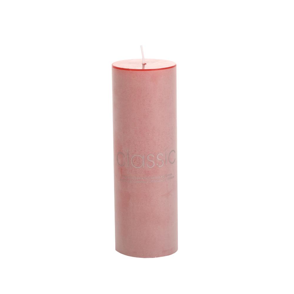 Classic European Red Large Cylinder Candle Odorless Romantic Wedding Hotel Decoration Thick Candle