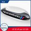 New 4pcs Car Door Handle Decoration Sticker Wiper Decal Car Accessories For M Power Performance M3 M5 X1 X3 X5 X6 E46 E
