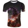Godzillaking Of The Monster Men Short Sleeve Tops 3d Print Casual Tshirt Tee