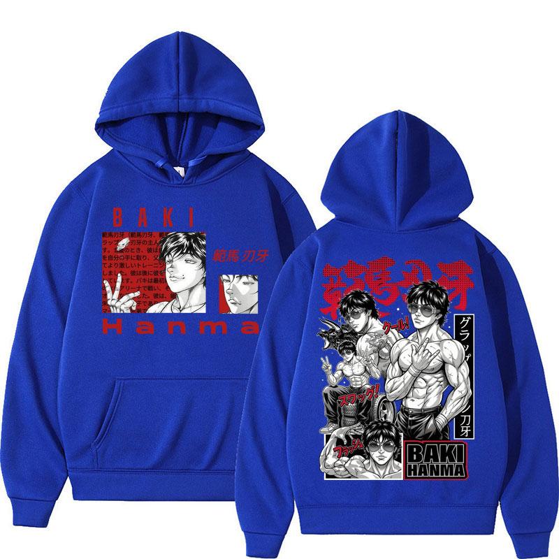 Anime Baki Haman Harajuku Manga Hoodie Y2k Fashion Men Women Gothic Fleece Tracksuit Popular Sweatshirt Streetwear Gifts