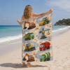 Baufahrzeug Strandtuch Geeignet für & - Schnelltrocknendes, sandfreies Mikrofaser-Pooltuch mit Baufahrzeug, Farbecht Geeignet für Pickni