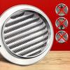 304 Stainless Steel Ventilation Cap Wall Exhaust Vent Cover Kitchen Bathroom Vent Pipe Hood 100mm Brushed Suitable for 100mm Wall Hole 110mm PVC Pipe