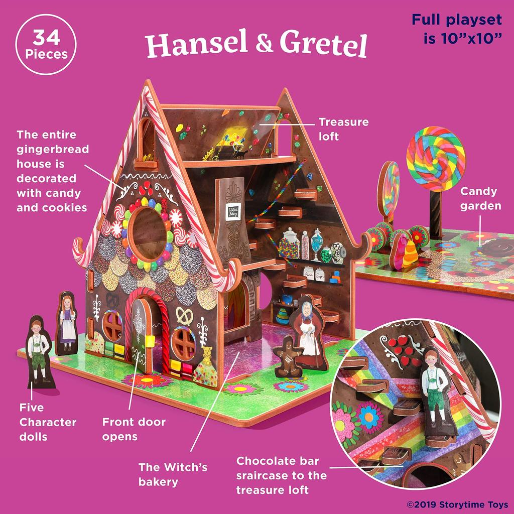 Hansel and Gretel Toy House and Storybook