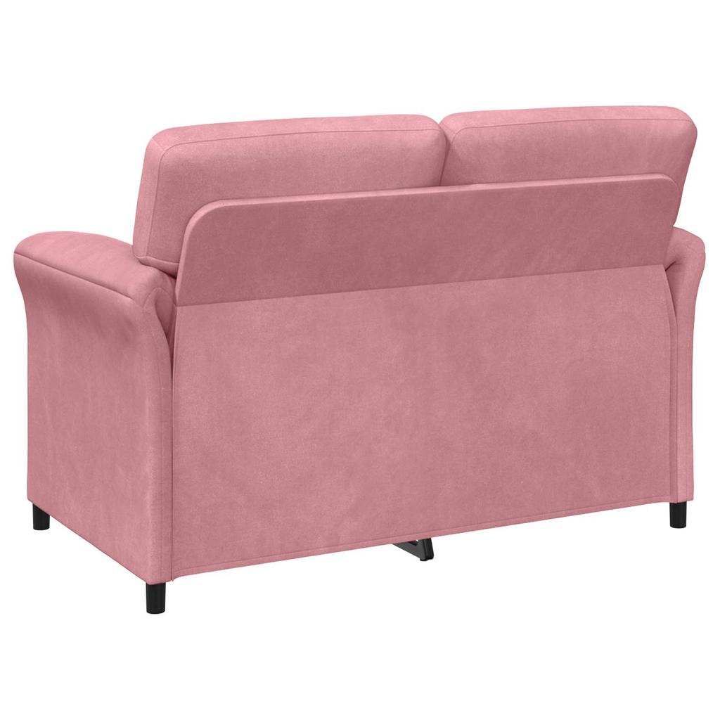 2 Seater Sofa Pink 138 X 83 X 95 Cm Velvet