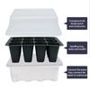 Seedling Box 12 Holes Sowing Nursery Pots Insulation with Lid Succulent Plant Seed Sprout Germination Seedling Pot Wholesale