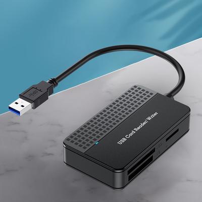 Memory Smart Card Reader 20cm Cable USB 3.0 Type C USB Card Reader 4 In 1 Flash Card Adapter SD TF CF MS