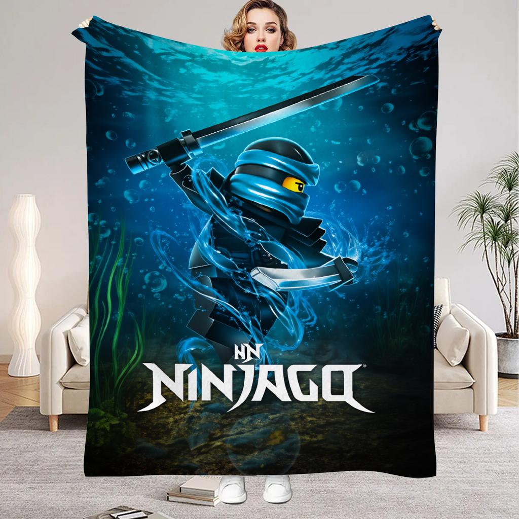 Spel N-Ninjagos Plaid voor Jongens Zomerkamp Bank Bed Zacht Pluizig Meerdere Maten Dutbed Sprei Alle Seizoenen