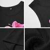 Y2K Women Summer O Neck Sleeveless Flower Print Causal Slim Fit Vest Bare Midriff Tank Top