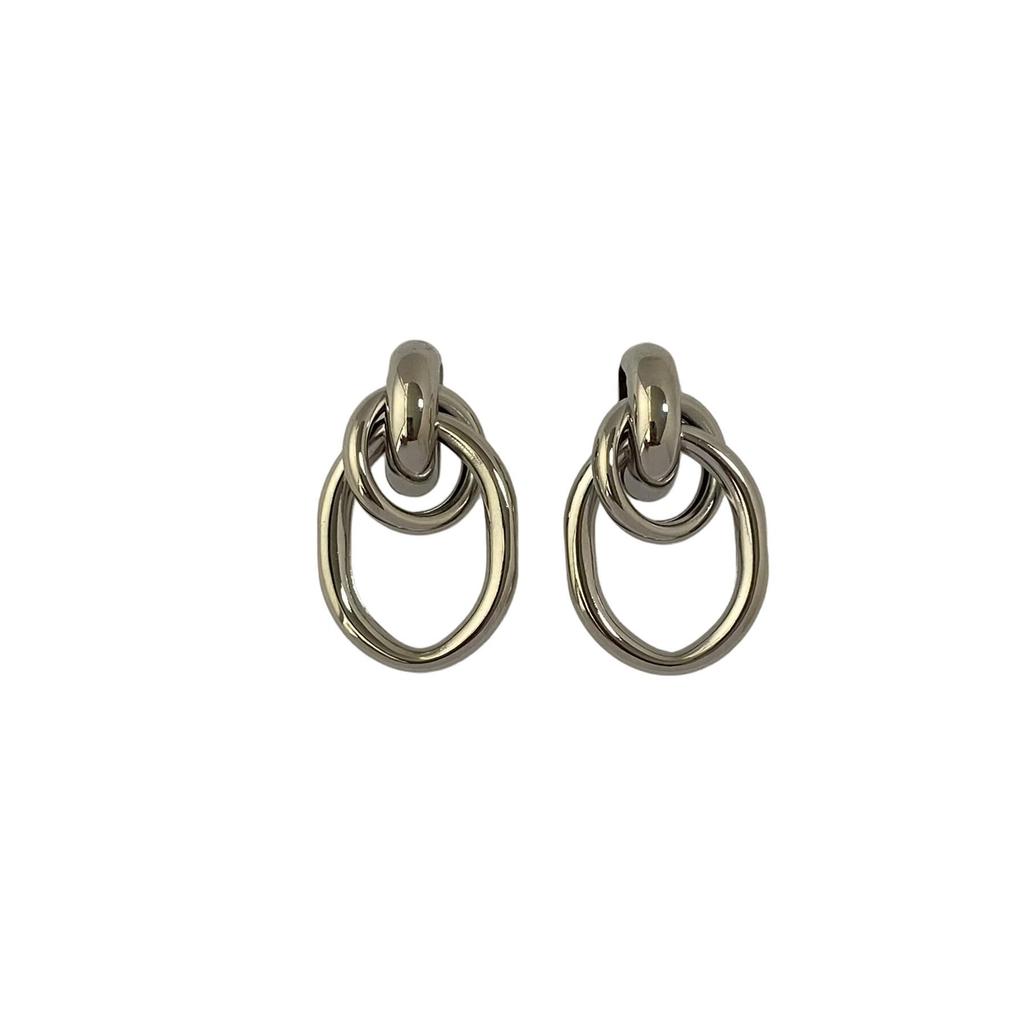 European & American Stylish Irregular Flower Stud Earrings for Women's Elegant Personality