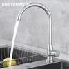 Modern Style Stainless Steel Kitchen Sink Faucet 360 Degree Rotation Torneira Cozinha Cold Taps With 1 Hose