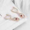 Hot Selling European and American Niche French Earrings with Crystal Inlaid Sweet Long Earrings