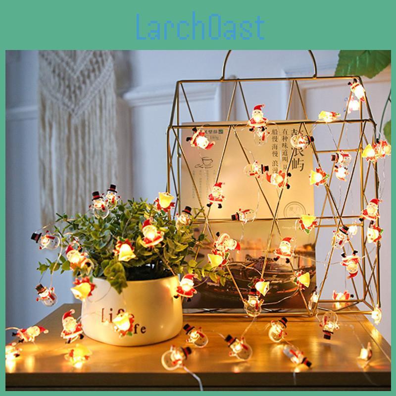 Santa 2m Claus 20led Snowflake Tree Led Light String Christmas Decoration For Home Christmas Ornament Xmas Gift New Year