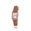 Lloyd Awesome Square Weiche, klassische quadratische Lederuhr LL2G20901XGN