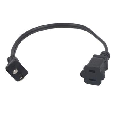 Stromverlängerungskabel NEMA 1‑15P auf NEMA 1‑15R 2-polig Stecker auf Buchse 12,6 Zoll Schwerlast-Stromkabel