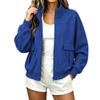 Women's Casual Long Sleeve Stand Collar Jacket