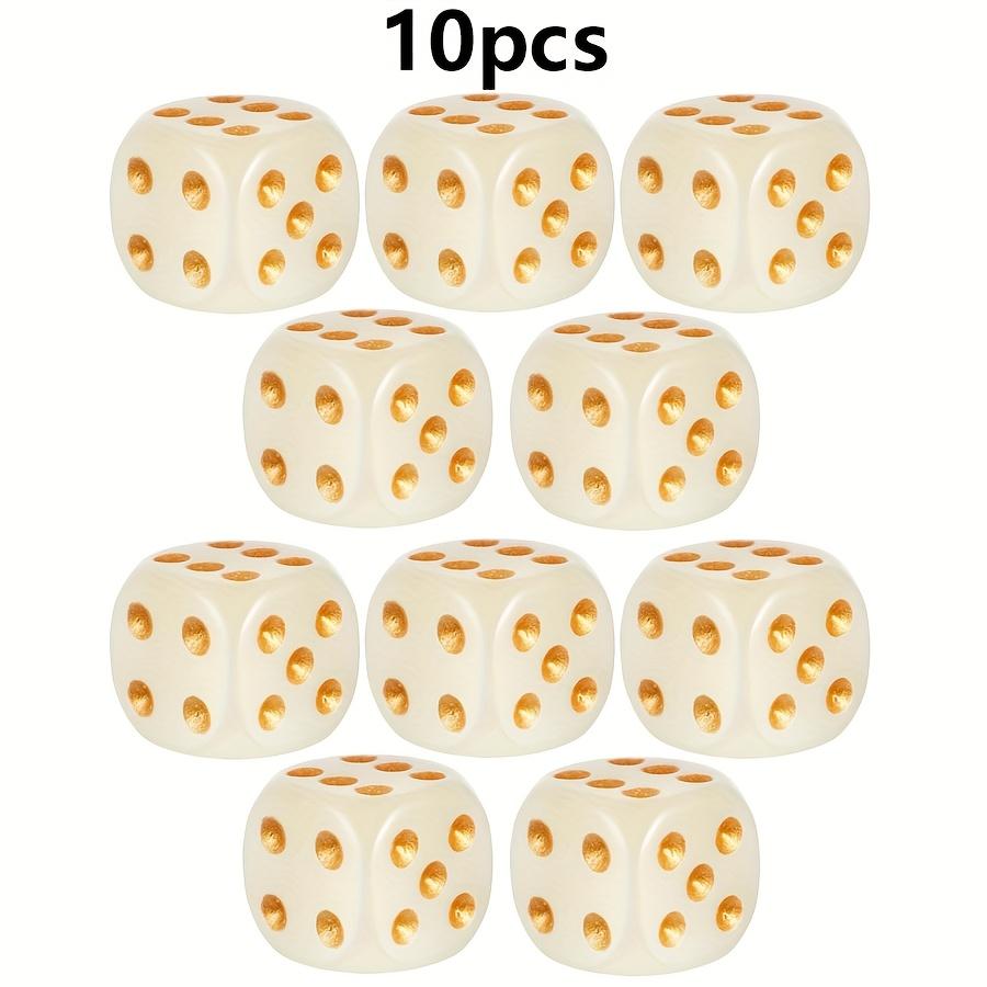 5/10 Stück 16mm Leuchtende Fluoreszierende Würfel für Bars KTV Abschluss Single Partys Würfel Puzzle Brettspiele TRPG D6 Würfel JXB