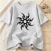 Summer Casual Fashion Totem Graphic Print Tshirts Womens Clothing Vintage Minimalist ONeck Short Sleeve Tops Tshirts