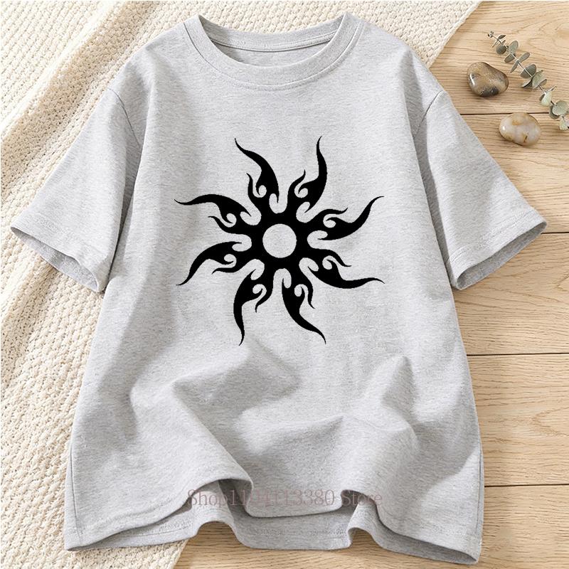 Summer Casual Fashion Totem Graphic Print Tshirts Womens Clothing Vintage Minimalist ONeck Short Sleeve Tops Tshirts