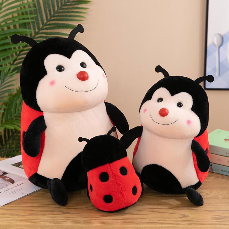 Adorable Ladybug Plush Toy Pillow Stuffed Animal For Kids Birthday Gift