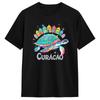 Curacao Turtle Houses Colorful Caribbean Island Cotton T Shirt For Adult Summer Awesome T-Shirts O Neck Harajuku Tee Shirt