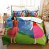Heidi Girl Bed Cover,Kids Bed Duvet Cover 3d Print Comfort Microfiber Bedding Quilt Cover Set and Pillowcase 75*50cm with Zipper