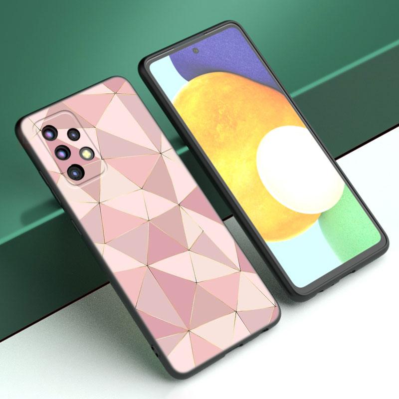 Love Rose Gold Style Phone Case For Samsung A04 A21 A30 A50 A52 S A13 A14 A22 A23 A32 A53 A73 5G A11 A12 A31 A33 A51 A70 A71 A72