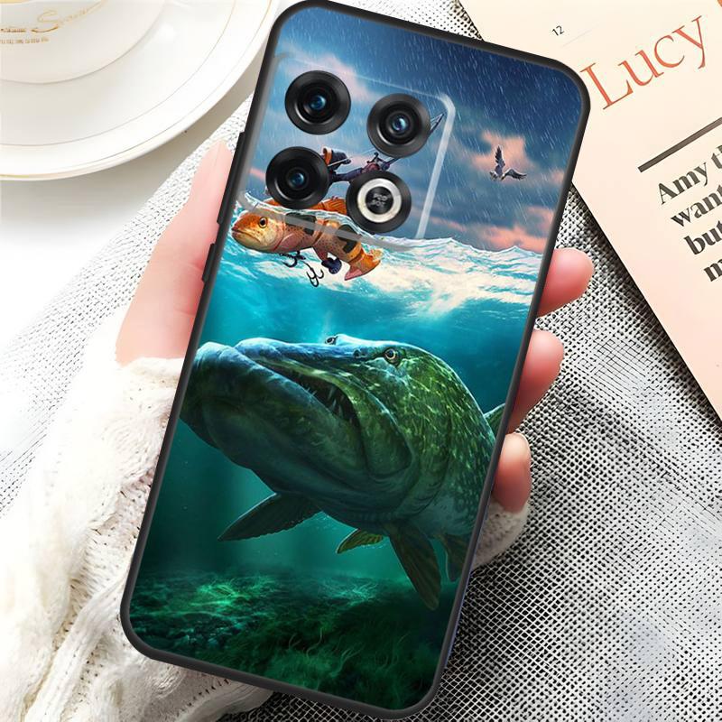 Fishing Painting Cover For OnePlus 13R 15 13 13T 12 12R 10T 11 10 Pro OnePlus Nord 5 CE 3 4 Lite N20 N30 Case