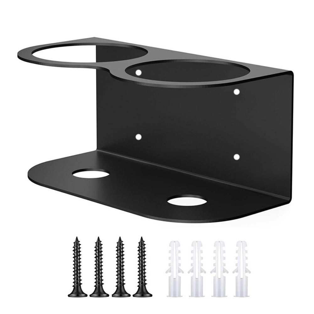 

Dual Hole Wall Mount Spray Bottle Holder Paint Can Organizer Metal Storage Rack A