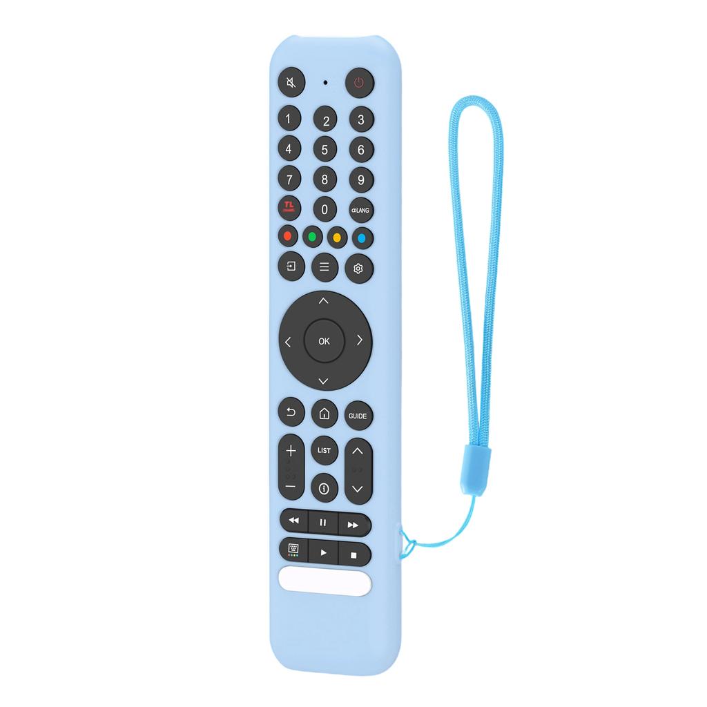 Schutzhülle aus Silikon für TCL RC716 RC833 Fernbedienung mit rutschfestem Design und abnehmbarem Lanyard