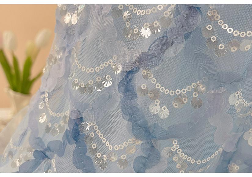 Mermaid Princess Sequin Dress for Girls - European and American Style