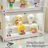 Doll Toy Storage Box with Light Blind Box Display Stand Dustproof Stackable Organizer Case for Figures Showcase Organizer Boxes
