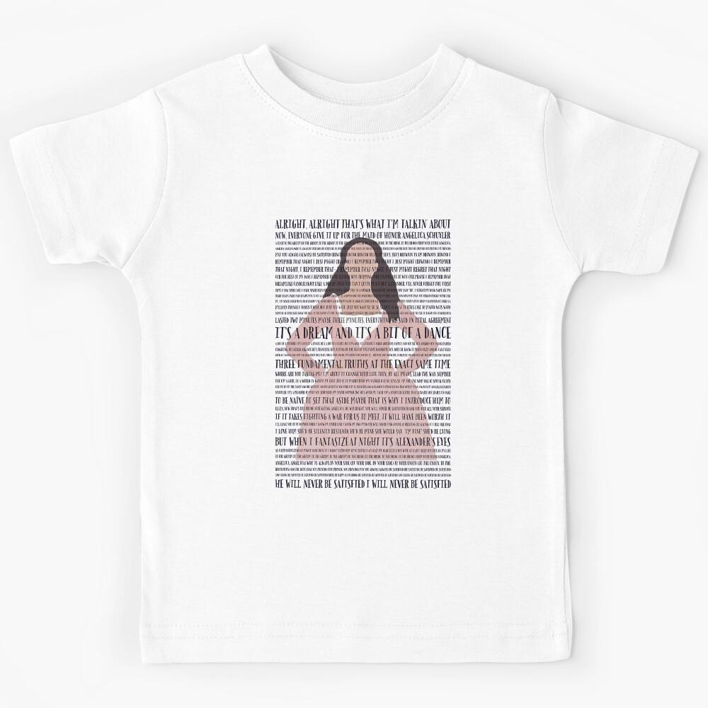 Satisfied Hamilton Musical Kids T-Shirt 110