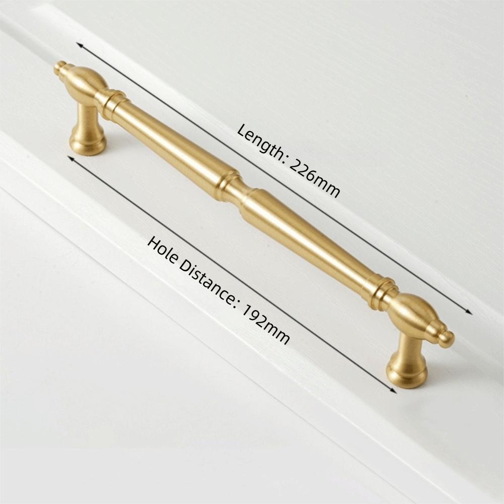 Brushed Antique Brass Cabinet Pulls Solid Brass Wardrobe Handles Furniture Handles Kitchen Use