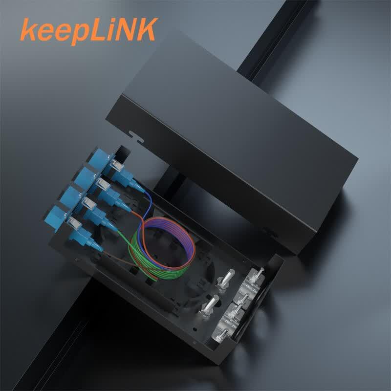 keepLINK 4-Port Single Mode Fiber Optic Terminal Box