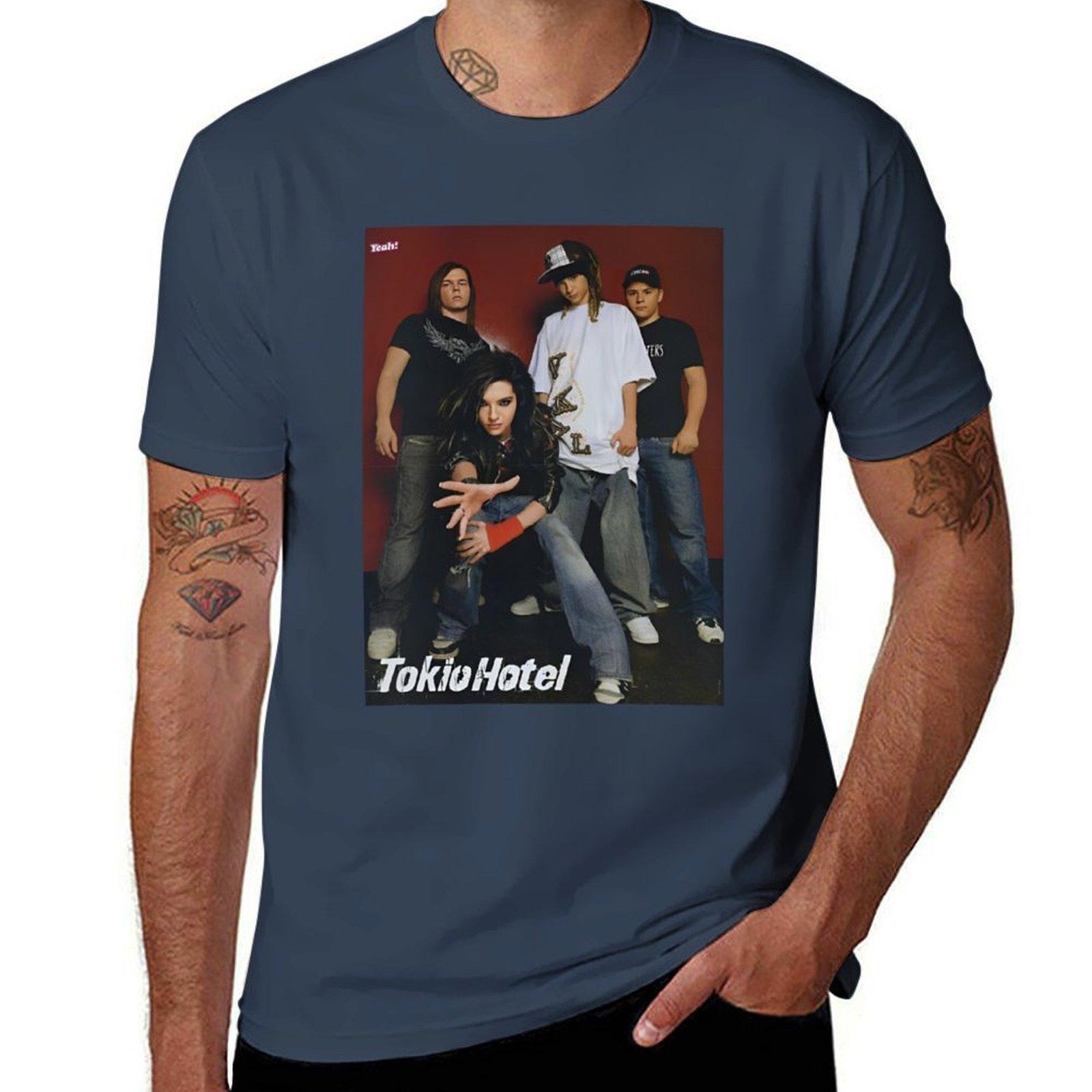 Tokio Hotel 3 Tshirt Retro Style Print Casual Top S