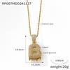 Elegant European-Style Necklace: Women's 26-Letter Diamond-Inlaid Copper Pendant on Titanium Steel Clavicle Chain