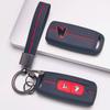 Soft Silicone Remote Key Case for Honda PCX125 PCX150 PCX160 ADV150 Vario Click125 with Keychain Honeycomb Texture Shockproof Key Shell Accessory