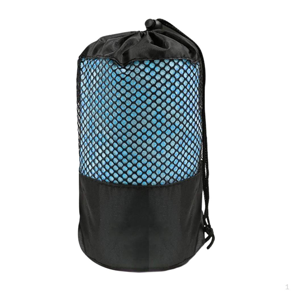 Mat Towel Comfortable Exercise Soft Non Slip Grip Microfiber for Men Women Travel Home Gym