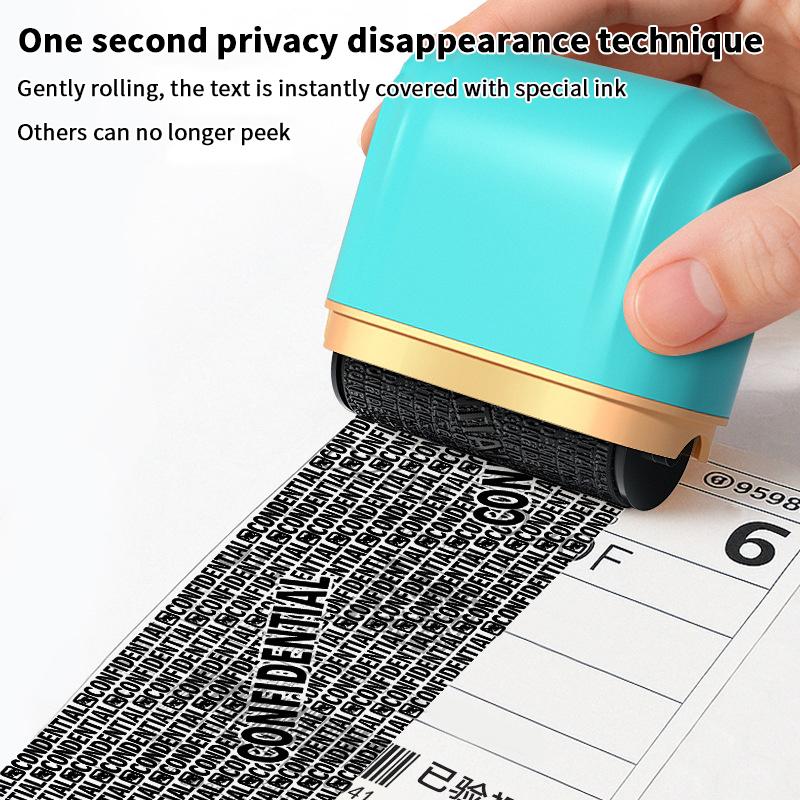 Wide-Sized Identity Privacy Roller Seal Specifically Designed For Blocking Confidential Addresses And Protecting Privacy