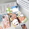 Character Bubu And Dudu Transparent Phone Case For IPhone 16 15 14 13 12 11 Pro Max Plus Soft Cover