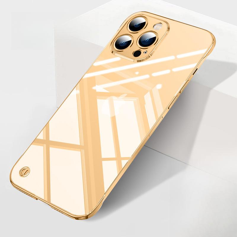Suitable for Apple 14promax Phone Case, IPhone13 Anti-drop 11 Simple 12 Transparent Semi-enclosed Protective Case