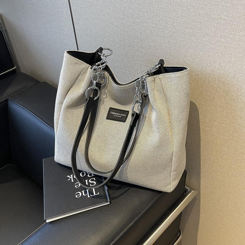 Large Capacity Bag 2025 New Bag Women's Bag Popular Versatile Canvas Bag Commuter Tote Bag