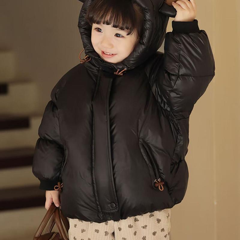 Autumn Winter Boys Velvet Jacket Thickened Autumn Winter Girls Baby Padded Padded