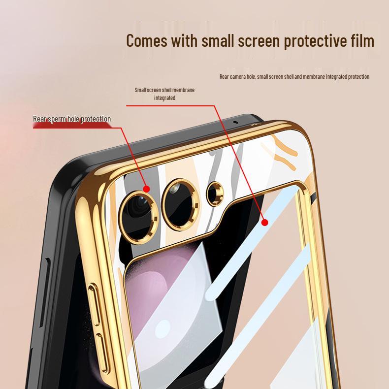 Creative Foldable Phone Case for Samsung Galaxy Z Flip5 - Stylish Design for Girls