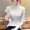WTEMPO O-neck Long Sleeve Spring Autumn Knitted Pullovers Women's Solid Color Casual Retro Elegant Warm Slim Sweaters
