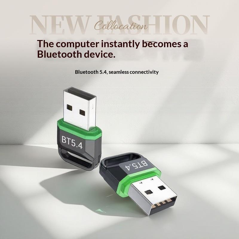 USB 5.4 Bluetooth-адаптер, двухрежимный аудиопередатчик-приемник для настольного ПК, ноутбука, беспроводных наушников, мыши, клавиатуры