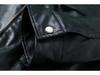 2024 A/W Women's Loose Faux Leather Coat with Removable Fur Collar - Style 24188