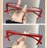 New Fashionable Personalized Cat Eye Women's Presbyopia Glasses Retro Neutral Color Blocked Anti Blue Light Presbyopia Glasses