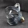 Swallow Falling Finger Ring, Antique Niche Design, Retro Swallow, Light and Luxurious Temperament